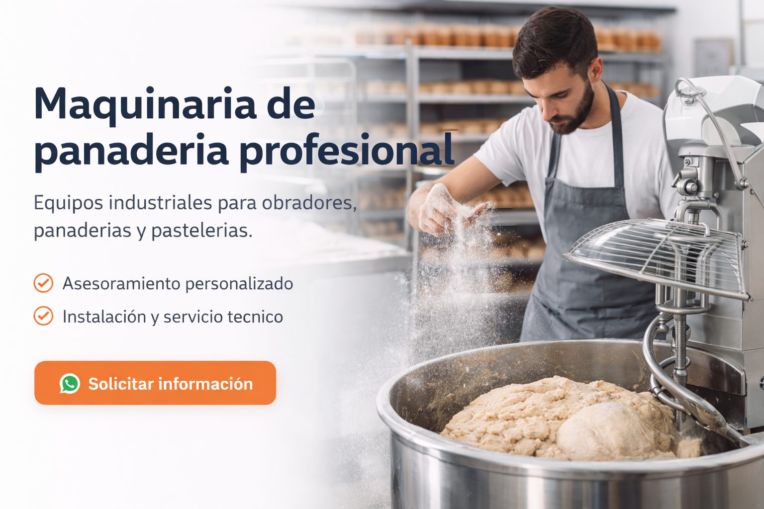 Maquinaria de panadería profesional Aldapan Maquinaria