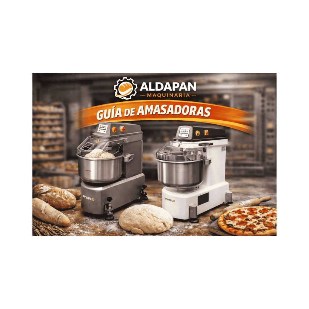 Amasadoras industriales de espiral para panadería profesional Aldapan maquinaria guía completa